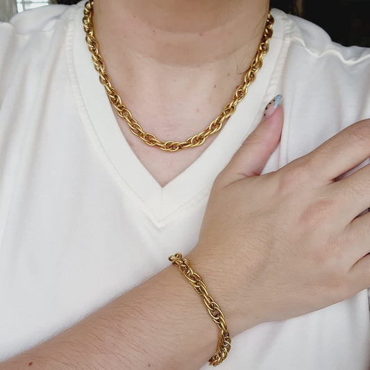 Geometric necklace and earrings, bold circular necklace and earrings, chunky necklace and earrings, infinity necklace and earrings, Fashion Threaded Swirl Shell Pendant Necklace - Steel Stainless Steel Threaded Swirl Shell Necklace, Silver Geometric necklace and earrings, Gold Geometric necklace and earrings Water Resistant Necklace Water Resistant Jewelry Water Resistant water resistance jewelry