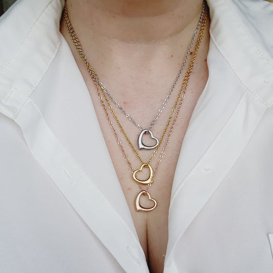 Heart Necklace, Silver Heart Necklaces and earrings, Silver heart Jewelry, Self love jewelry, self love necklace, bold heart earrings, bold heart necklace, Link Bold Necklace, Gold Filled Jewelry, Gold Filled Necklace, Fine Jewelry, silver link bold necklace, Luxury sparkle silver necklace, elegant link necklace, elegant silver link necklace, gift for women, jewelry necklace for women, diamond pendant necklace, christmas gift for women, uno de 50 dupes