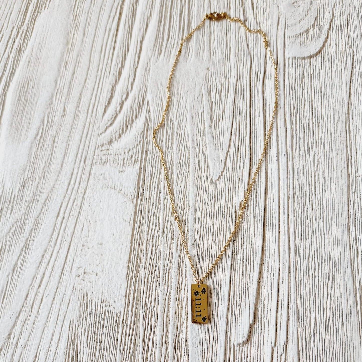 Make a wish necklace, Spiritual Jewelry, Water Resistant Necklace, Abundance Necklaces, Angel Numbers Necklace, Lucky number Necklace, Manifestation Jewelry, Angel Number Necklace 111 222 333 444 555 666 777 888 999 Gold Old English Numerology Necklace, gold numeroly horizontal bar necklace, 111 necklace,