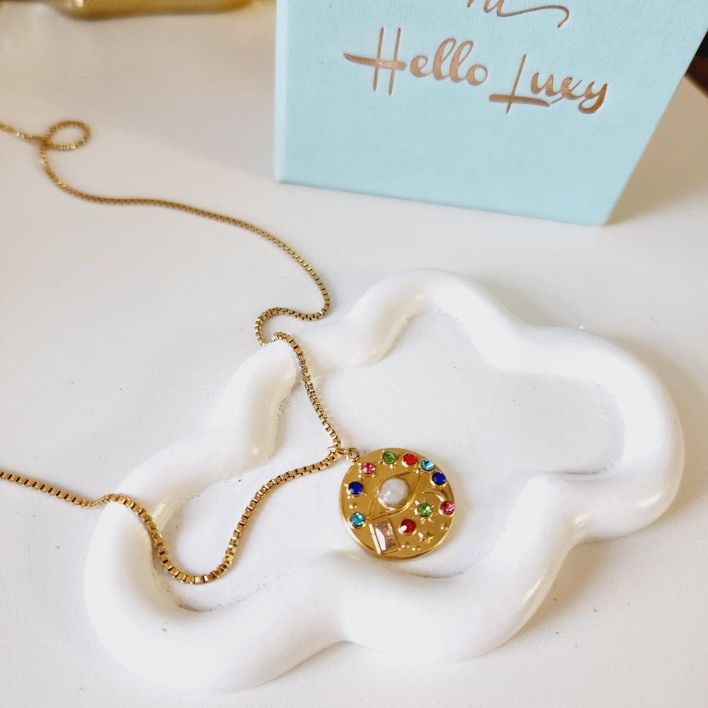 Multi Color Crystal Evil Eye Necklace, Protection Necklace, Ojo Turco Necklace, evil eye charm, evil eye pendant, protection necklace, evil eye necklace gold, evil eye necklace for women
Water Resistant Necklace
Water Resistant Jewelry
Water Resistant
water resistance jewelry