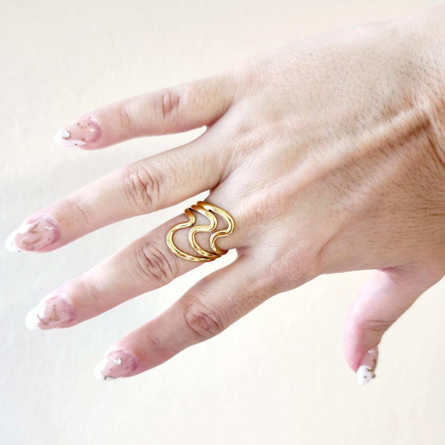 Ripple rings, swirl ring, Ocean ring, oceano ring, beach girl ring, Puerto rican ring, Caribbean ring, Olas Rings, waves rings, adjustable two tone rings, beach lover gift, surfer life jewelry, Surf jewelry, beach lover gift, adjustable wave rings, Silver wave ring, gold wave ring, Water Resistant Jewelry