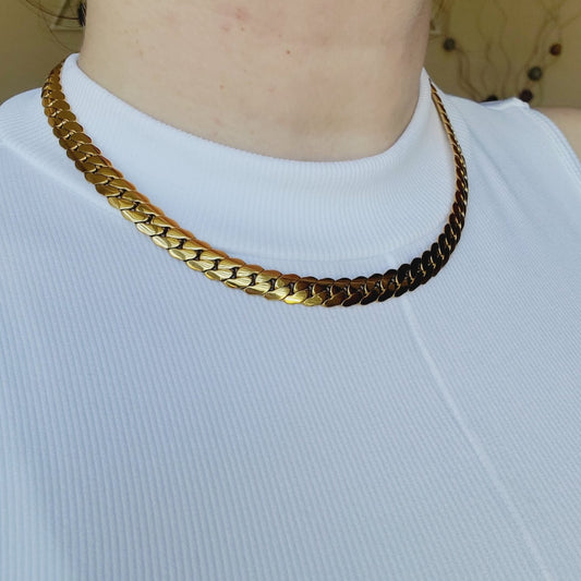 Tiger Necklace, Leo Necklace, 18k Gold Necklace, Gift for her, Gift for mom, Bold jewelry, bold necklace, paperclip necklace, dainty jewelry, vintage jewelry, gold jewelry, goldfilled jewelry, water resistant jewelry, water resistant necklace, horn necklace
