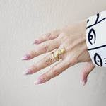 Sea horse adjustable Ring, sea horse Ring, Chunky stars ring, vintage star bold ring, Adjustable Gold ring, vintage sun bold ring, Adjustable Gold ring, Adjustable Gold ring, dainty leaves ring, Delicate and simple ring, chunky star ring, green gold ring, waterproof ring, hypoallergenic ring, untarnish ring, anti tarnish ring, anillo de estrellas, Water Resistant Jewelry