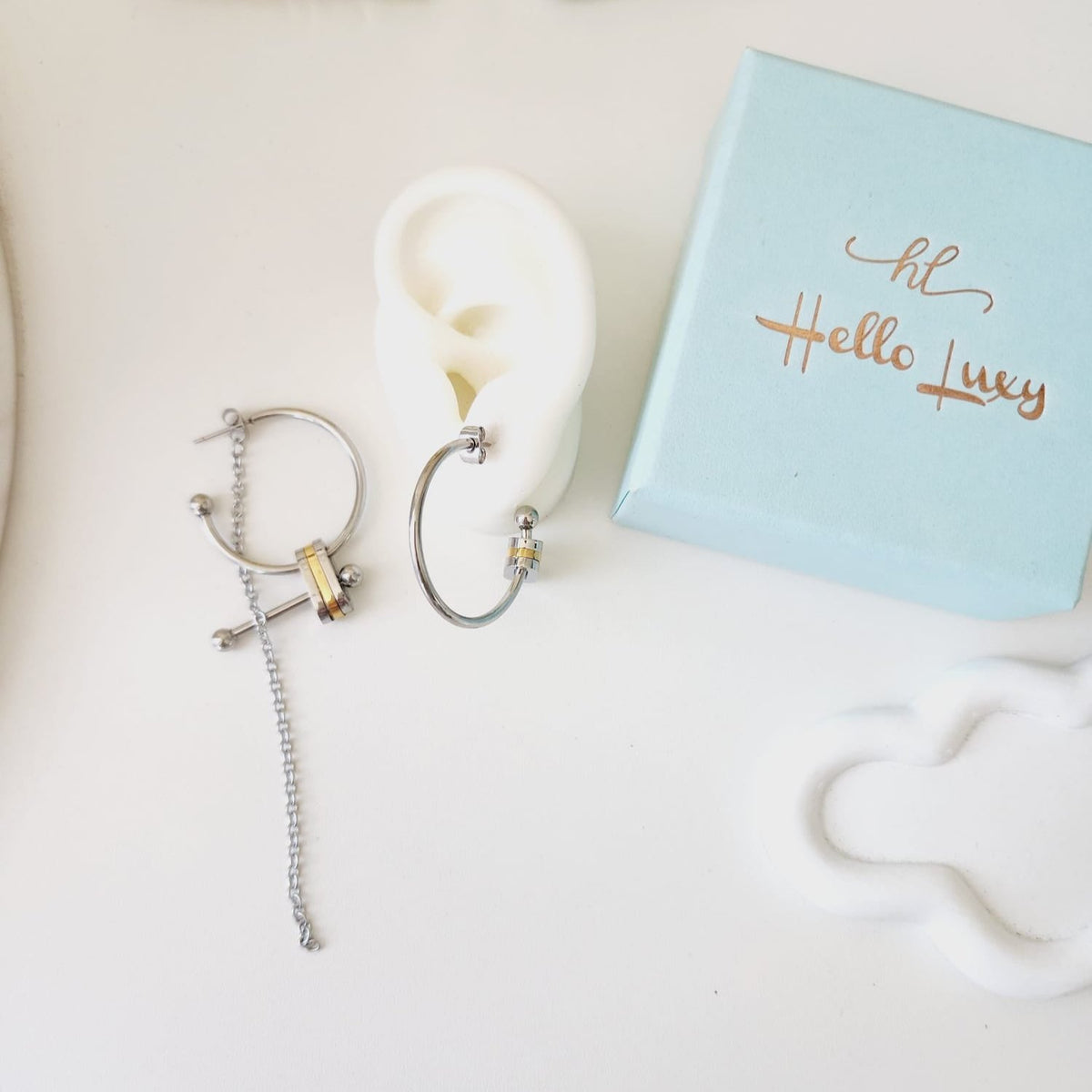 Assymetrical earrings, customize earrings,Two tone Geometric Earrings, two tone hoops, two tone earrings, two tones Water Resistant Earrings, 18k Gold Plated, Vintage Earrings, everyday earrings, lightweight earrings, Hypoallergenic Earrings, Waterproof Earrings, water resistance jewelry, Vintage Earrings, Bold Earrings, Water Resistant Earrings, Tarnish Free Earrings, Vintage Style, Vintage Earrings, tarnish free jewelry, hypoallergenic jewelry, Gift For Her, Fashion Gift for Her, Doctor Gift for Christmas