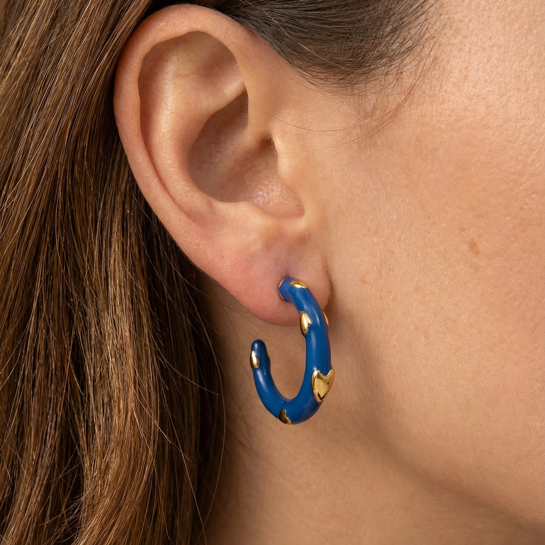 Blue heart  Geometric Earrings, Valentines Golden heart Earrings, heart hoops, pearl Water Resistant Earrings, 18k Gold Plated, Vintage Earrings, Geometric lightweight earrings, Hypoallergenic Earrings, Waterproof Earrings, water resistance jewelry, Vintage Earrings, Bold Earrings, Water Resistant Earrings, Tarnish Free Earrings, Vintage Style, Vintage Earrings, tarnish free jewelry, hypoallergenic jewelry, Gift For Her, Fashion Gift for Her, Doctor Gift for Christmas, Valentines Gift