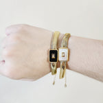 Mother Pearl bracelet, Rectangular mother pearl bracelet, Mother Pearl vintage bracelet, white bracelet, nacar bracelet, Vintage bracelet, double tone jewelry, Water resistance Bracelet, Mesh silver bracelet, Vintage Jewelry, 
Cuban Bracelet, Vintage Bracelet, Paper Link Bracelet, Minimalist Jewelry, Minimalist Gift for her, religious gift, waterproof bracelet, Water resistant bracelet, Minimalist 