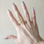 Bold Double Bubble glossy Ring, Chunky ring, Double tone bold ring, bold ring, bold double tone ring, valentine gift, jewelry gift for valentines, love ring, love jewelry, gift for wife, gift for friend, friendship gifts, self love ring, amor propio anillo, anillo de corazon, waterproof ring, waterproof jewelry, timeless jewelry, timeless ring, gift for girlfriend, soulmate ring, elegant ring, classy ring, dainty ring, everyday ring, must have ring, must have jewelry