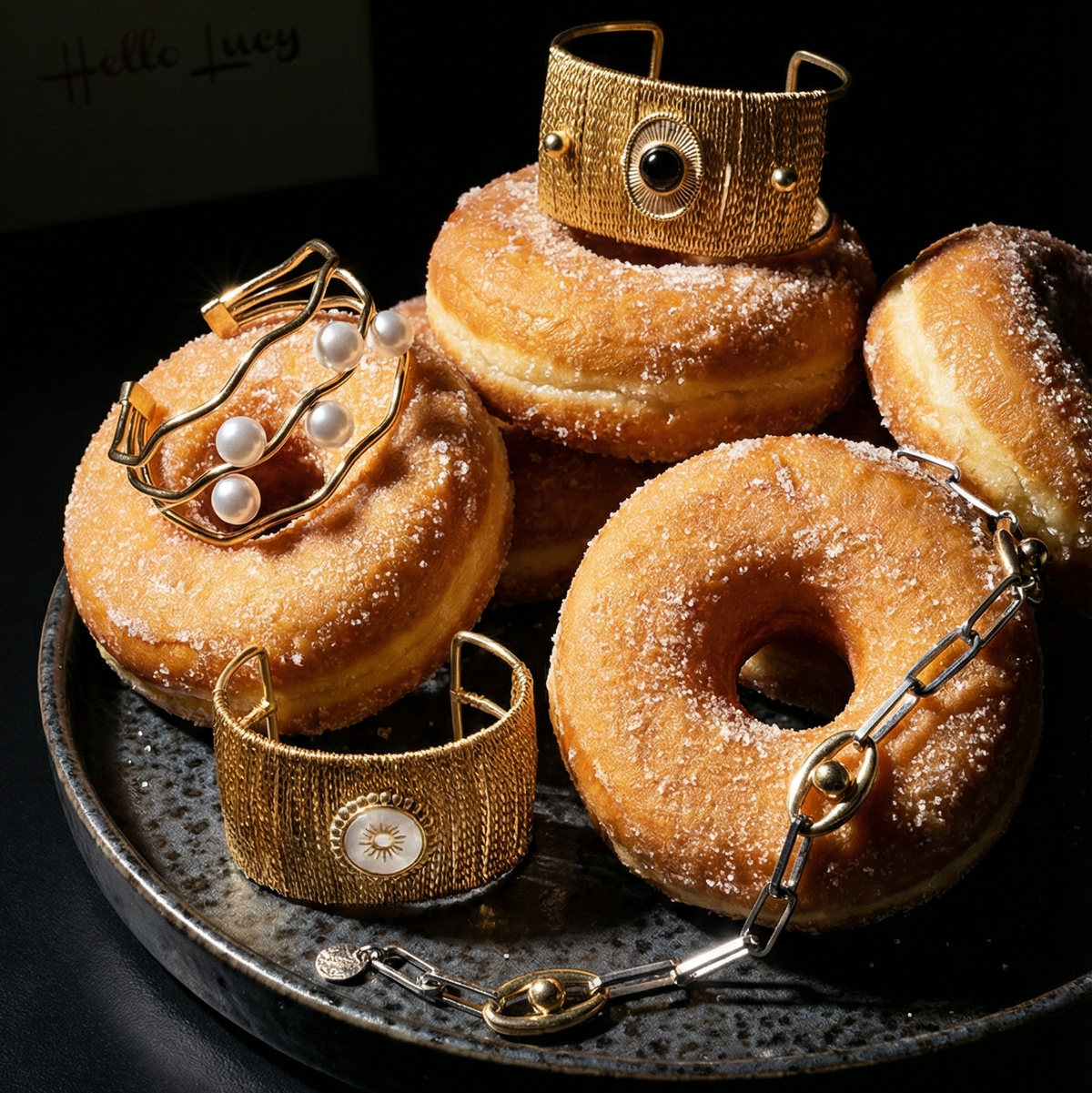 Edgy sun black and gold Bangles, Interlocked black and gold Bangle, Mesh bold Bracelet with black stone, Textured bangles, classy two tone bangles, 18k waterproof bangles, 18k gold waterproof bangles, long lasting bracelets, long lasting vintage jewelry, christmas gift for her, timeless bracelets, timeless waterproof jewelry, ellie vail jewelry dupe, missoma jewelry dupe