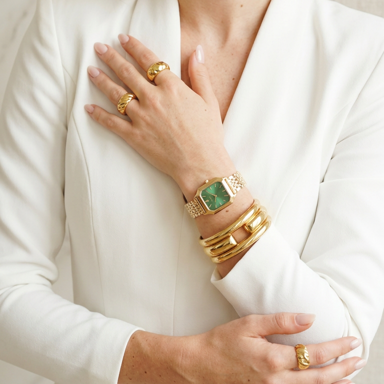 Vintage Square Watch, Vintage Square white Watch, Vintage Square Black Watch, Vintage Square Green Watch, Vintage Square Pink Watch, Gift for mom, Watch for mom, golden nacar watch ring, elegant golden square watch for mom, Golden Square vintage watch for women