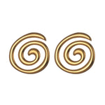 Geometrical Studs, Spiral Gold earrings, Spiral Bold Earrings, Bold golden studs, chunky golden studs, self love jewelry, self love earrings, hearts silver earrings, hearts silver medium earrings, Silver classy earrings, hearts earrings, self love earrings, silver chunky hearts earrings, two tones chunky earrings, hypoallergenic earrings, two tone everyday hoops, 18k gold plated earrings, Waterproof earrings, Silver and gold earrings, Durable earrings, Elegant earrings, Timeless design, aesthetic earrings, 