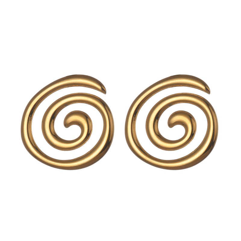 Geometrical Studs, Spiral Gold earrings, Spiral Bold Earrings, Bold golden studs, chunky golden studs, self love jewelry, self love earrings, hearts silver earrings, hearts silver medium earrings, Silver classy earrings, hearts earrings, self love earrings, silver chunky hearts earrings, two tones chunky earrings, hypoallergenic earrings, two tone everyday hoops, 18k gold plated earrings, Waterproof earrings, Silver and gold earrings, Durable earrings, Elegant earrings, Timeless design, aesthetic earrings, 