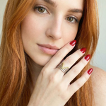 Edgy V Style Adjustable Two tone ring, two tone heart ring, two tone love ring, heart ring, chunky heart ring, promise ring, bold heart ring, valentine gift, jewelry gift for valentines, love ring, love jewelry, gift for wife, gift for friend, friendship gifts, self love ring, amor propio anillo, anillo de corazon, waterproof ring, waterproof jewelry, timeless jewelry, timeless ring, gift for girlfriend, soulmate ring, elegant ring, classy ring, dainty ring, everyday ring, must have ring, must have jewelry