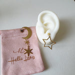 Moon Star Unique Gemetric Earrings, Golden Assymetrical Earrings, Golden dots Earrings, Dots convertible earrings, dots versatile earrings, Edgy Water Resistant Earrings, 18k Gold Plated, Vintage Earrings, Geometric lightweight earrings, Hypoallergenic Earrings, Waterproof Earrings, water resistance jewelry, Vintage Earrings, Bold Earrings, Water Resistant Earrings, Tarnish Free Earrings, Vintage Style, Vintage Earrings, tarnish free jewelry, hypoallergenic jewelry, Gift For Her, Fashion Gift for Her, Docto