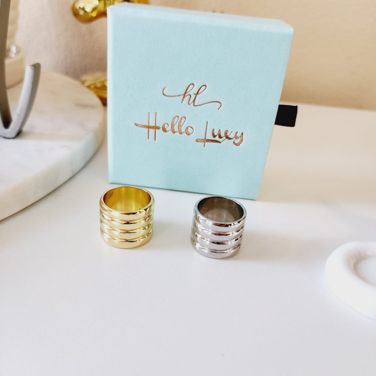 Bold Ring, Chunky Silver Ring, Chunky Golden Ring, chunky gold rings, gold plated rings, womens gold rings, gold stacking rings, gold and silver rings, statement ring, gold plated rings for women, gold plated ring, gold plated rings women, anillos de acero inoxidable para mujer, gold rings size 10, gold and silver ring, size 10 gold rings for women, gold rings for women size 10, Gold Plated Jewelry, tarnish free jewelry, Water Resistant, sweat resistant jewelry, water resistance jewelry, minimalist jewelry,