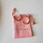 Dots golden Hoops, Unique Gemetric Earrings, Dots hoops, Golden Water Resistant Earrings, 18k Gold Plated, Vintage Earrings, Geometric lightweight earrings, Hypoallergenic Earrings, Waterproof Earrings, water resistance jewelry, Vintage Earrings, Bold Earrings, Water Resistant Earrings, Tarnish Free Earrings, Vintage Style, Vintage Earrings, tarnish free jewelry, hypoallergenic jewelry, Gift For Her, Fashion Gift for Her, Doctor Gift for Christmas