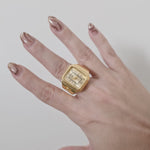 gold Watch ring, ring watch gold, Bold gift for woman, Bold gift for woman Chunky ring, Double tone bold ring, bold ring, bold double tone ring, valentine gift, jewelry gift for valentines, love ring, love jewelry, gift for wife, gift for friend, friendship gifts, self love ring, amor propio anillo, anillo de corazon, waterproof ring, waterproof jewelry, timeless jewelry, timeless ring, gift for girlfriend, soulmate ring, elegant ring, classy ring, dainty ring, everyday ring, must have ring, must have jewel