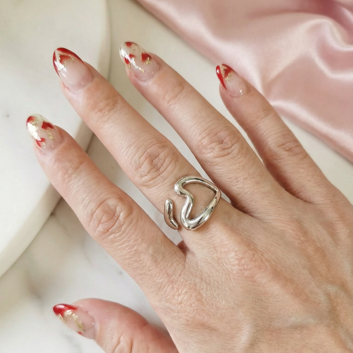 Golden Adjustable Heart Gold ring, Silver Adjustable heart ring, Gold love ring, heart ring, chunky heart ring, promise ring, bold heart ring, valentine gift, jewelry gift for valentines, love ring, love jewelry, gift for wife, gift for friend, friendship gifts, self love ring, amor propio anillo, anillo de corazon, waterproof ring, waterproof jewelry, timeless jewelry, timeless ring, gift for girlfriend, soulmate ring, elegant ring, classy ring, dainty ring, everyday ring, must have ring, must have jewelry