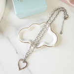 Silver Heart chunky chain, Silver Heart Chunky Necklace, Valentines Gift, Heart Necklace, Love Necklace, Silver love necklace, Silver Heart Necklace, Manifesting love necklace, two tone love manifiesto necklace, Love attraction necklace, gift for girlfriend, gift for wife, self love two tone necklace, self love jewelry, self love necklace

Water Resistant Necklace

Water Resistant Jewelry

Water Resistant

water resistance jewelry