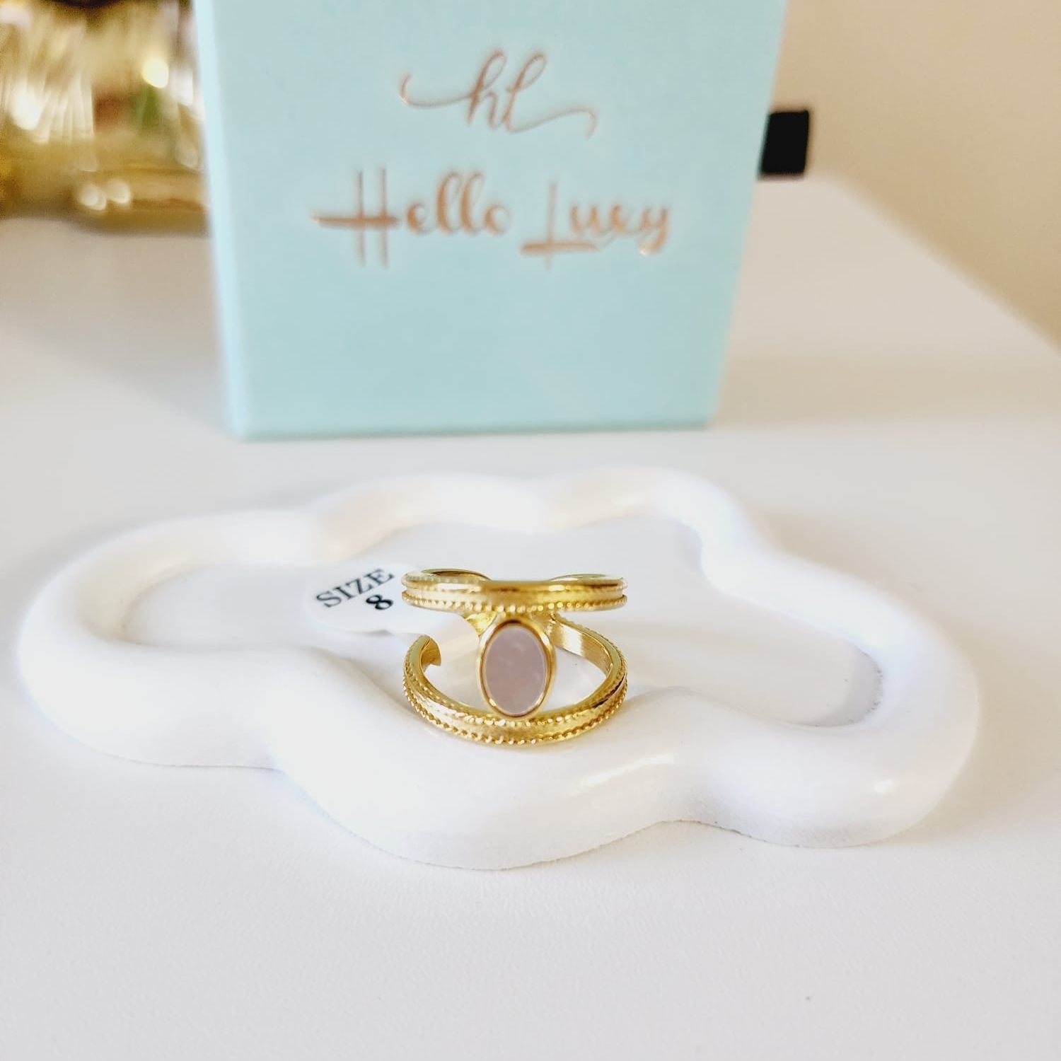 Pearl Gold Ring, Elegant Ring, Wavy ring, trendy pearl waterproof ring, Water Resistant ring, waterproof ring, tarnish free gold ring, 18k gold plated and pearl ring, baroque ring, thick pearl gold ring, Pearl ring, Minimalist ring,Thin ring , Mother Pearl ring, Simple ring, stacking ring, gift for her, Dainty ring, Shiny ring, Classy Pearl Ring, baroque 18 gold ring, pearl bold ring, pearl statement gold ring, pearl chunky ring, Nacar Gold Ring