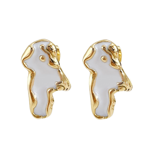 Unique lava Pearl Earrings, Geometric Pearl Lightweigh earrings, 18k Gold Plated Earrings, Hypoallergenic Earrings, Waterproof Earrings, water resistance jewelry, Vintage Earrings, Bold Earrings, Water Resistant Earrings, Tarnish Free Earrings, Vintage Style, Vintage Earrings, tarnish free jewelry, hypoallergenic jewelry, Gift For Her, Fashion Gift for Her, Doctor Gift for Christmas