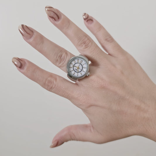 golden nacar watch ring, silver nacar Watch ring, gold ring nacar watch, Bold gift for woman, Bold gift for woman Chunky ring, Double tone bold ring, bold ring, bold double tone ring, valentine gift, jewelry gift for valentines, love ring, love jewelry, gift for wife, gift for friend, friendship gifts, self love ring, amor propio anillo, anillo de corazon, waterproof ring, waterproof jewelry, timeless jewelry, timeless ring, gift for girlfriend, soulmate ring, elegant ring, classy ring, dainty ring, everyda