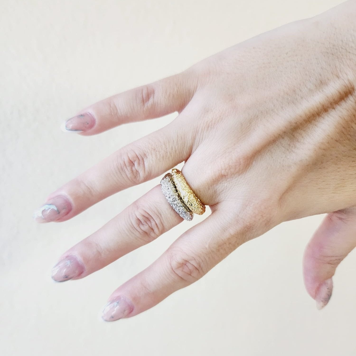 Abstract Bold Ring, Textured Chunky Silver Ring, Chunky Golden Ring, chunky gold rings, gold plated rings, womens gold rings, gold stacking rings, gold and silver rings, statement ring, gold plated rings for women, gold plated ring, gold plated rings women, anillos de acero inoxidable para mujer, gold rings size 10, gold and silver ring, size 10 gold rings for women, gold rings for women size 10, Gold Plated Jewelry, tarnish free jewelry, Water Resistant, sweat resistant jewelry, water resistance jewelry, m