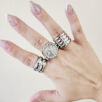 Bold Ring, Chunky Silver Ring, Chunky Golden Ring, chunky gold rings, gold plated rings, womens gold rings, gold stacking rings, gold and silver rings, statement ring, gold plated rings for women, gold plated ring, gold plated rings women, anillos de acero inoxidable para mujer, gold rings size 10, gold and silver ring, size 10 gold rings for women, gold rings for women size 10, Gold Plated Jewelry, tarnish free jewelry, Water Resistant, sweat resistant jewelry, water resistance jewelry, minimalist jewelry,