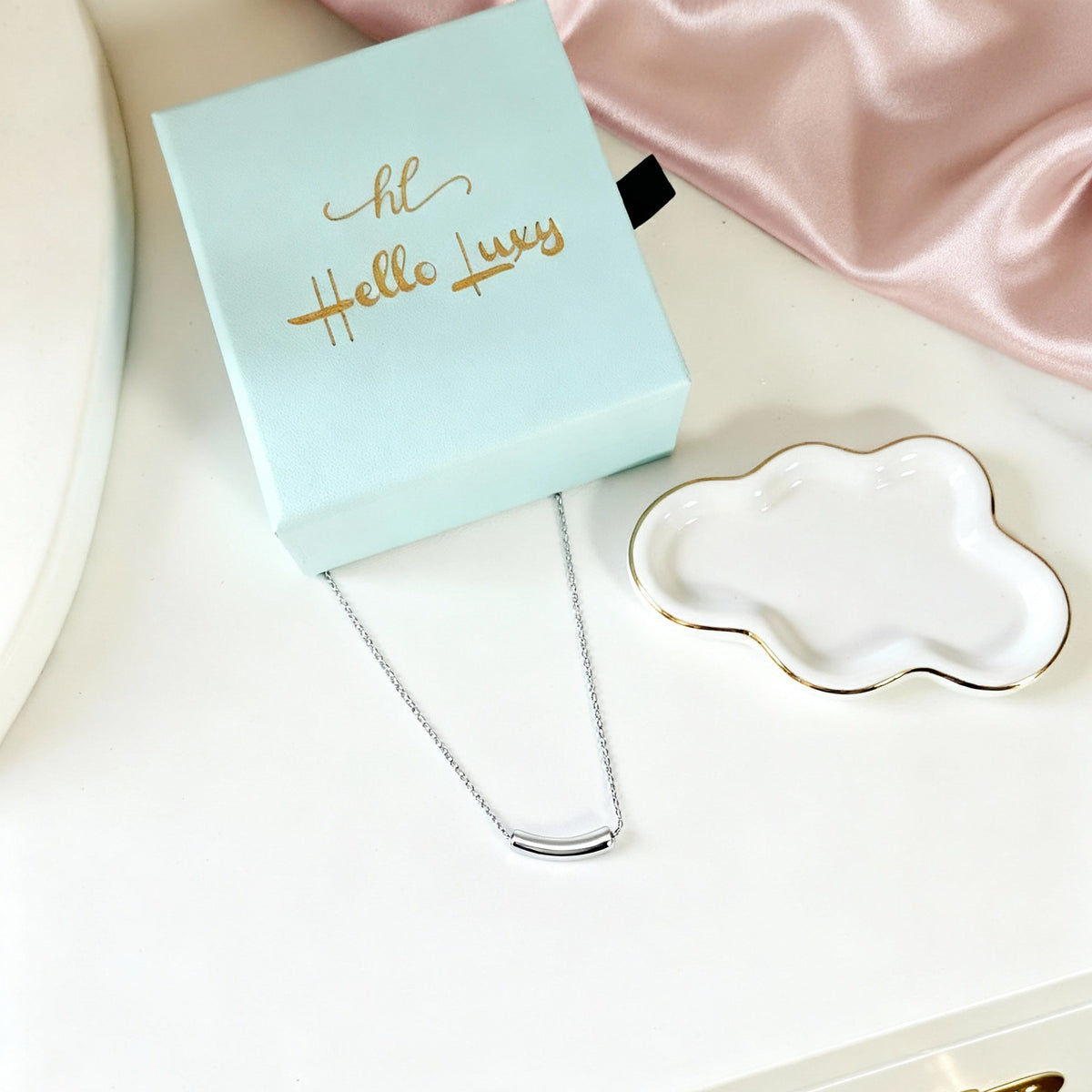 18K chunky drop stainless steel necklace, minimalist gold Necklace, drop necklace, gold drop necklace, bottega dupe necklace, bottega veneta necklace, bottega veneta drop necklace, Gift for woman, best valentines gift ideas, everyday necklace, stackable necklace, waterproof minimalist necklace, tear drop gold necklace