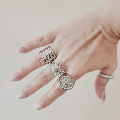 Abstract Bold Ring, Textured Chunky Silver Ring, Chunky Golden Ring, chunky gold rings, gold plated rings, womens gold rings, gold stacking rings, gold and silver rings, statement ring, gold plated rings for women, gold plated ring, gold plated rings women, anillos de acero inoxidable para mujer, gold rings size 10, gold and silver ring, size 10 gold rings for women, gold rings for women size 10, Gold Plated Jewelry, tarnish free jewelry, Water Resistant, sweat resistant jewelry, water resistance jewelry, m