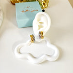 Everyday two tone earrings, Two tone Water resistant gold hoops, Two tone hoops, small two tone delicate hoops, tarnish free gold open hoops, Lightweight Chunky Open Hoops, 14k lightweight chunky hoops, 14k gold hoops, 14k Double tone hoops, 18k Gold Filled lightweight hoops, 18k Gold Filled hoops, classy gold hoops, bold gold hoops, chunky double tone hoops, chunky medium gold hoops, chunky medium double tone hoops