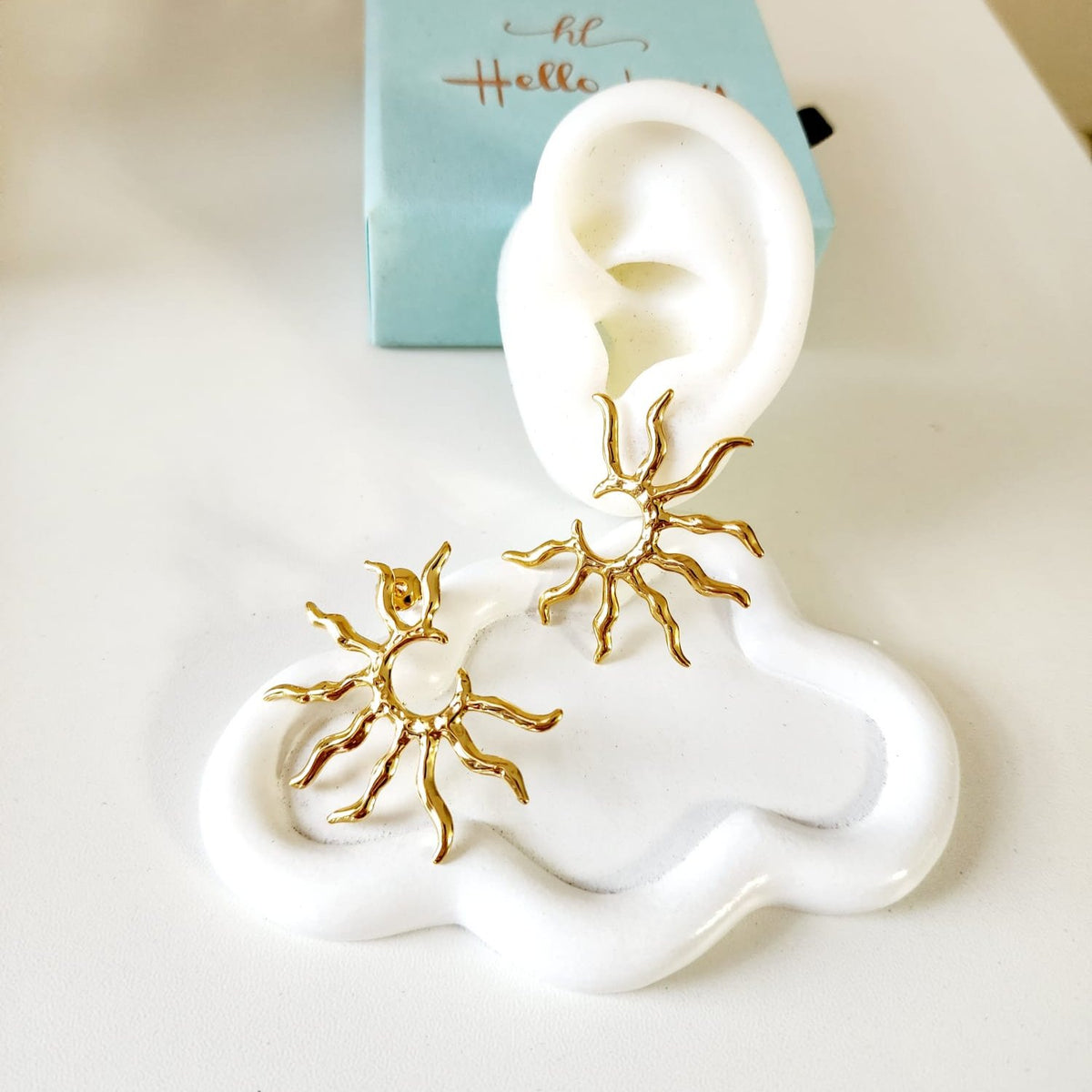 Sun earrings, Gold celestial earrings, Sun and star jewelry, Boho statement earrings,
Unique sun earrings, Sunburst earrings, Celestial jewelry, Star and heart earrings,
Bohemian jewelry style, Gold sun earrings, Dangling celestial earrings, Statement earrings for women, Sun and moon earrings, Vintage-inspired earrings, Spiritual jewelry,
Sun charm earrings, Astrology-inspired jewelry, Durable earrings, Elegant earrings, Timeless design, aesthetic earrings, timeless earrings, Fashion accessories, Stylish je