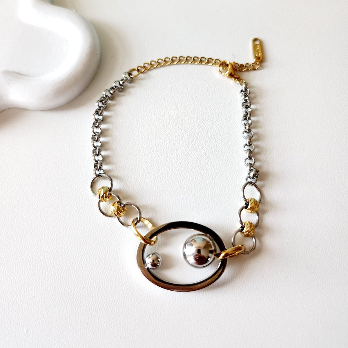 Geometric two tone bracelet, Circular double tone bracelet, Double tone vintage bracelet, constellation bracelet, Vintage bracelet, double tone jewelry, Water resistance Bracelet, Mesh silver bracelet, Vintage Jewelry, 
Cuban Bracelet, Vintage Bracelet, Paper Link Bracelet, Minimalist Jewelry, Minimalist Gift for her, religious gift, waterproof bracelet, Water resistant bracelet, Minimalist Gift