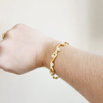 Pearl Bangle, bracelet Gold Filled Jewelry, Pearl classy bangle, pearl bracelets, pearl gold bracelet, Gold Cuban Link Bracelet for Women Men, 7mm Wide 14K Gold / 18K Gold / White Gold Plated Diamond Cut Curb Chain Bracelets for Women, Hip Hop14K Gold Plated Finished Miami Cuban Link, electroplated the 14K gold bracelet, Tarnish free bold bracelet, 15mm Miami Curb Cuban Link Chain Bracelet 24k Real Gold Plated, Lifetime Jewelry, waterproof Gold Plated Bracelet