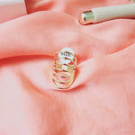 Geometric Bold ring, Water Resistant classy rings, Water Resistant simple rings, sweat resistant jewelry, water resistant minimalist jewelry, minimalist rings, waterproof rings, stainless steel rings, 14k gold plated simple rings, 14k gold plated classy rings, gold vintage rings, tarnish free rings, stackable rings, gold stackable rings, tarnish free jewelry, dainty abstract rings, dainty chunky rings, Unique Stylish Ring, Statement large ring, Big Irregular Ring, Irregular Statement Ring