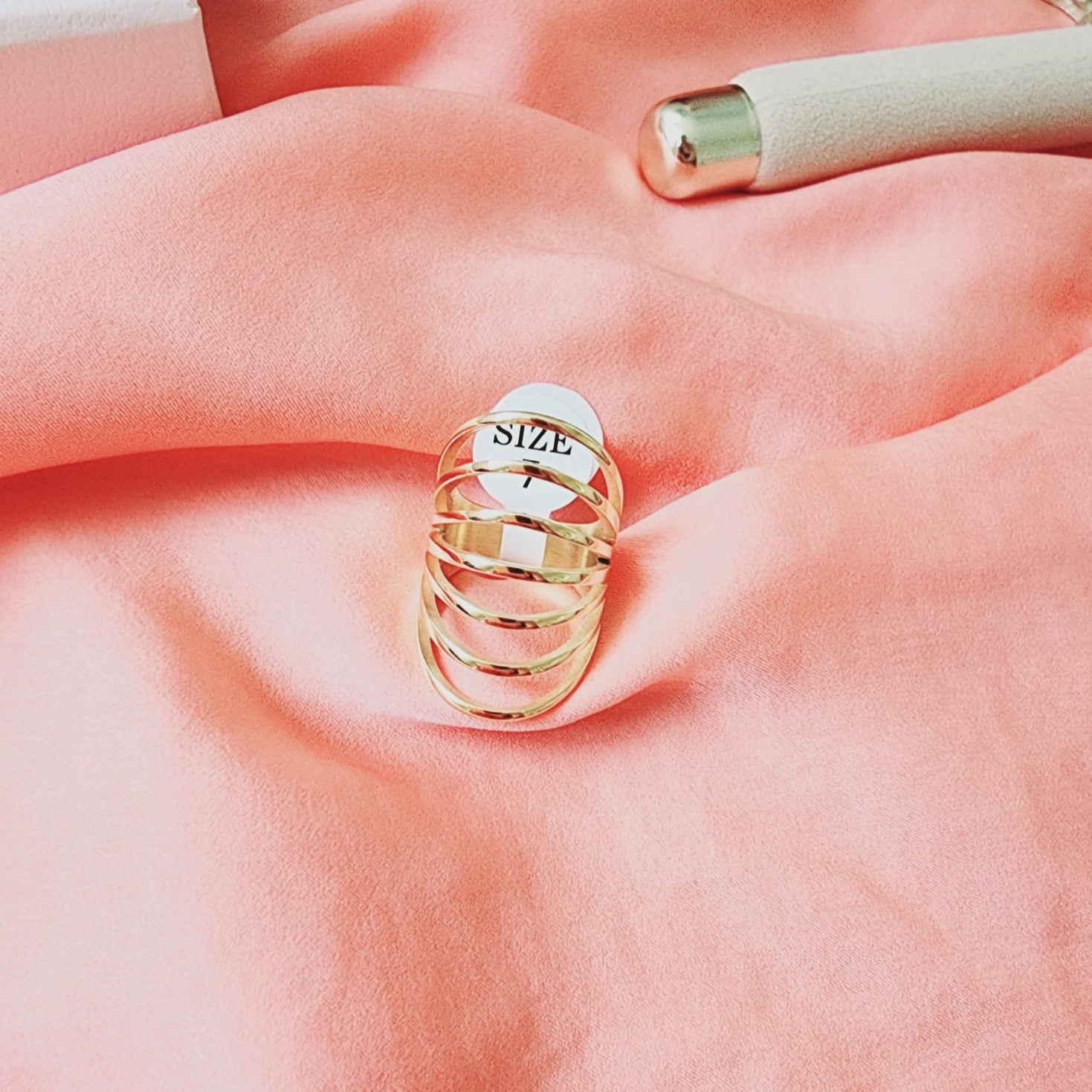 Geometric Bold ring, Water Resistant classy rings, Water Resistant simple rings, sweat resistant jewelry, water resistant minimalist jewelry, minimalist rings, waterproof rings, stainless steel rings, 14k gold plated simple rings, 14k gold plated classy rings, gold vintage rings, tarnish free rings, stackable rings, gold stackable rings, tarnish free jewelry, dainty abstract rings, dainty chunky rings, Unique Stylish Ring, Statement large ring, Big Irregular Ring, Irregular Statement Ring