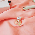 Geometric Bold ring, Water Resistant classy rings, Water Resistant simple rings, sweat resistant jewelry, water resistant minimalist jewelry, minimalist rings, waterproof rings, stainless steel rings, 14k gold plated simple rings, 14k gold plated classy rings, gold vintage rings, tarnish free rings, stackable rings, gold stackable rings, tarnish free jewelry, dainty abstract rings, dainty chunky rings, Unique Stylish Ring, Statement large ring, Big Irregular Ring, Irregular Statement Ring