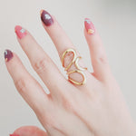 Geometric Bold ring, Water Resistant classy rings, Water Resistant simple rings, sweat resistant jewelry, water resistant minimalist jewelry, minimalist rings, waterproof rings, stainless steel rings, 14k gold plated simple rings, 14k gold plated classy rings, gold vintage rings, tarnish free rings, stackable rings, gold stackable rings, tarnish free jewelry, dainty abstract rings, dainty chunky rings, Unique Stylish Ring, Statement large ring, Big Irregular Ring, Irregular Statement Ring