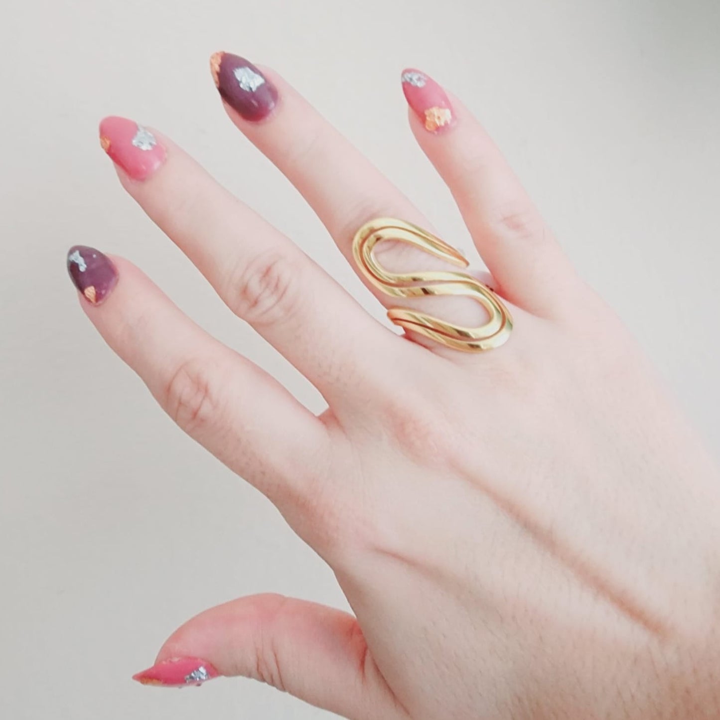 Geometric Bold ring, Water Resistant classy rings, Water Resistant simple rings, sweat resistant jewelry, water resistant minimalist jewelry, minimalist rings, waterproof rings, stainless steel rings, 14k gold plated simple rings, 14k gold plated classy rings, gold vintage rings, tarnish free rings, stackable rings, gold stackable rings, tarnish free jewelry, dainty abstract rings, dainty chunky rings, Unique Stylish Ring, Statement large ring, Big Irregular Ring, Irregular Statement Ring