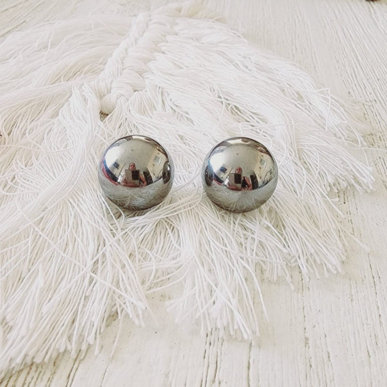 Bold Circular Studs, Bold ball studs, silver studs, hypoallergenic earrings, 18k gold plated earrings, Waterproof earrings, Silver and gold, Durable earrings, Elegant earrings, Timeless design, aesthetic earrings, timeless earrings, stylish earrings, Versatile jewelry, Bold Earrings, Bold studs, chunky studs, chunky earrings, Special occasion jewelry, Everyday earrings, Premium quality studs, Affordable luxury Hypoallergenic earrings waterproof earrings, water resistant earrings, silver stud