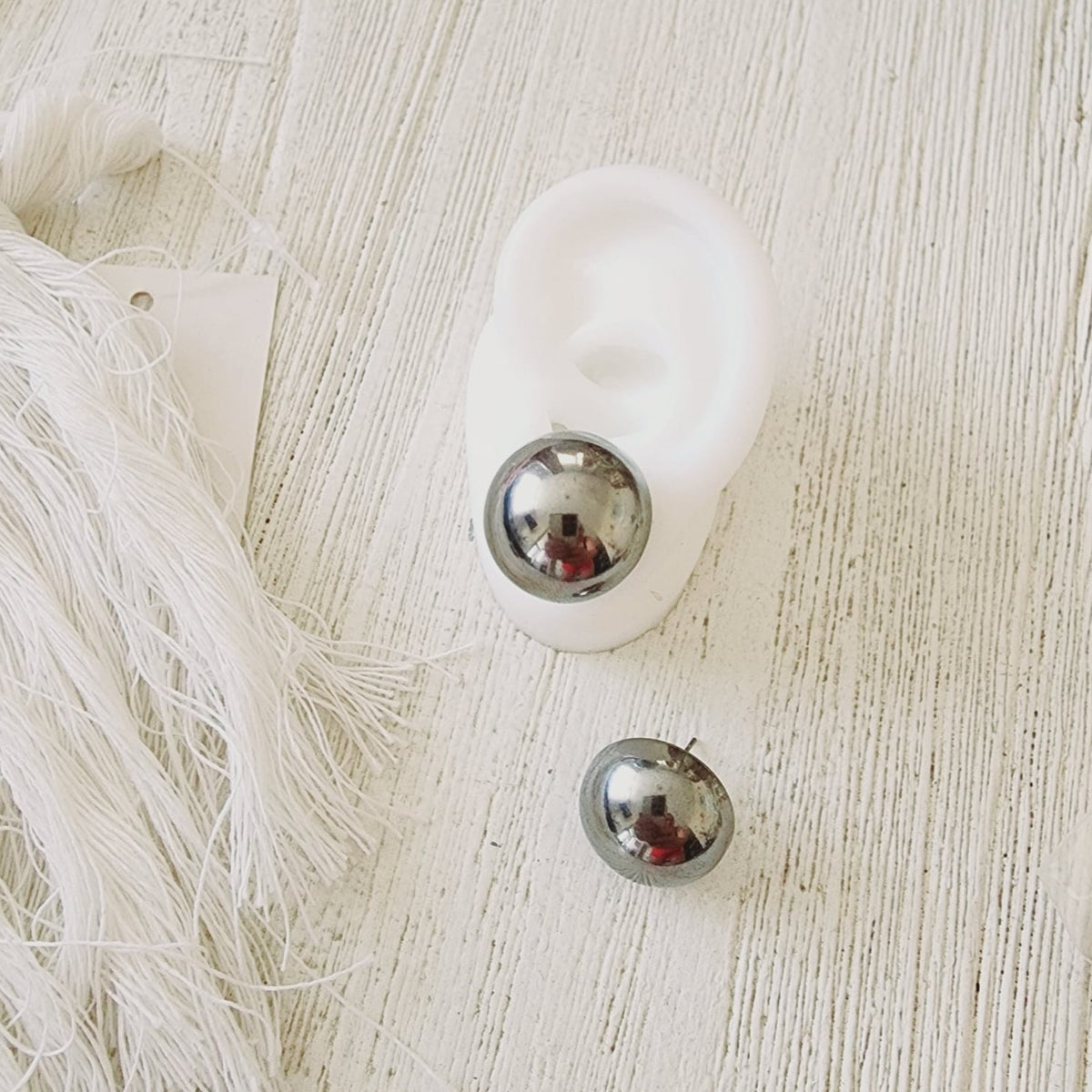 Bold Circular Studs, Bold ball studs, silver studs, hypoallergenic earrings, 18k gold plated earrings, Waterproof earrings, Silver and gold, Durable earrings, Elegant earrings, Timeless design, aesthetic earrings, timeless earrings, stylish earrings, Versatile jewelry, Bold Earrings, Bold studs, chunky studs, chunky earrings, Special occasion jewelry, Everyday earrings, Premium quality studs, Affordable luxury Hypoallergenic earrings waterproof earrings, water resistant earrings, silver stud