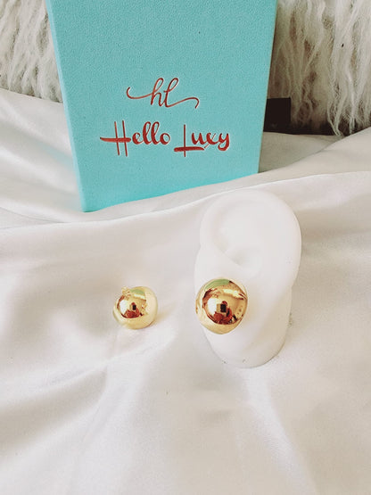 Bold Circular Studs, Bold ball studs, silver studs, hypoallergenic earrings, 18k gold plated earrings, Waterproof earrings, Silver and gold, Durable earrings, Elegant earrings, Timeless design, aesthetic earrings, timeless earrings, stylish earrings, Versatile jewelry, Bold Earrings, Bold studs, chunky studs, chunky earrings, Special occasion jewelry, Everyday earrings, Premium quality studs, Affordable luxury Hypoallergenic earrings waterproof earrings, water resistant earrings, silver stud