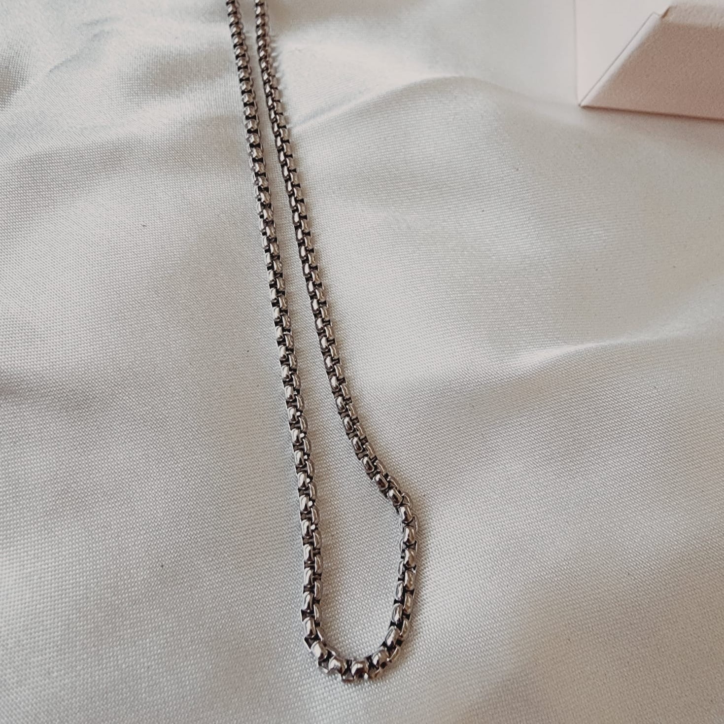 Box chain, Silver Chain, 18k Gold Plated Chain, Create your own Necklace, Customs Necklace, Personalized Necklace