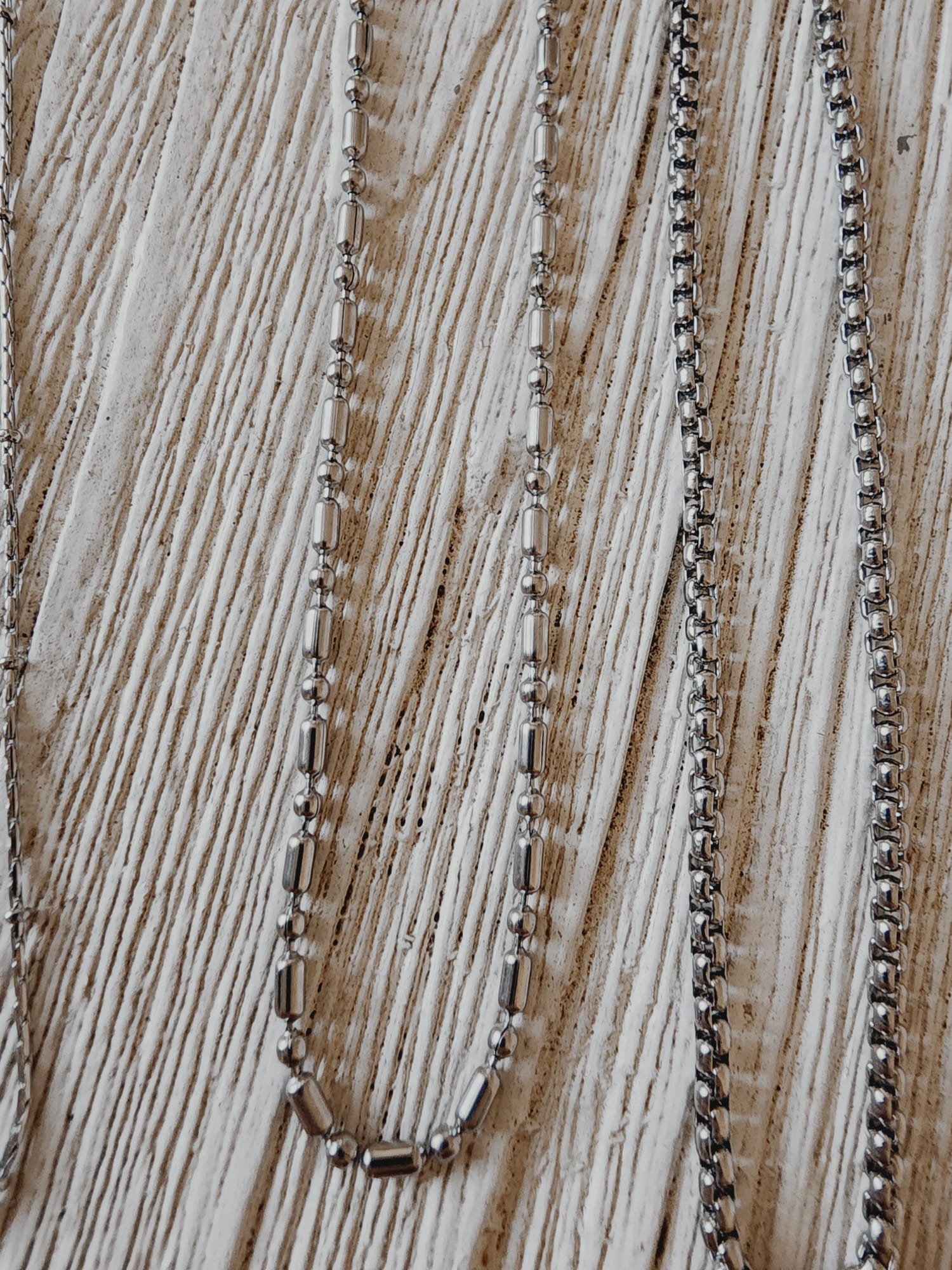 Military Ball Chain, Military chain, Rope Silver Chain, 18k Gold Plated Rope Chain, Herringbone Chain, Rope chain, Silver Chain, 18k Gold Plated Chain, Create your own Necklace, Customs Necklace, Personalized Necklace, Silver color rope chain stainless steel necklace, Twisted Necklace, Twisted Chain