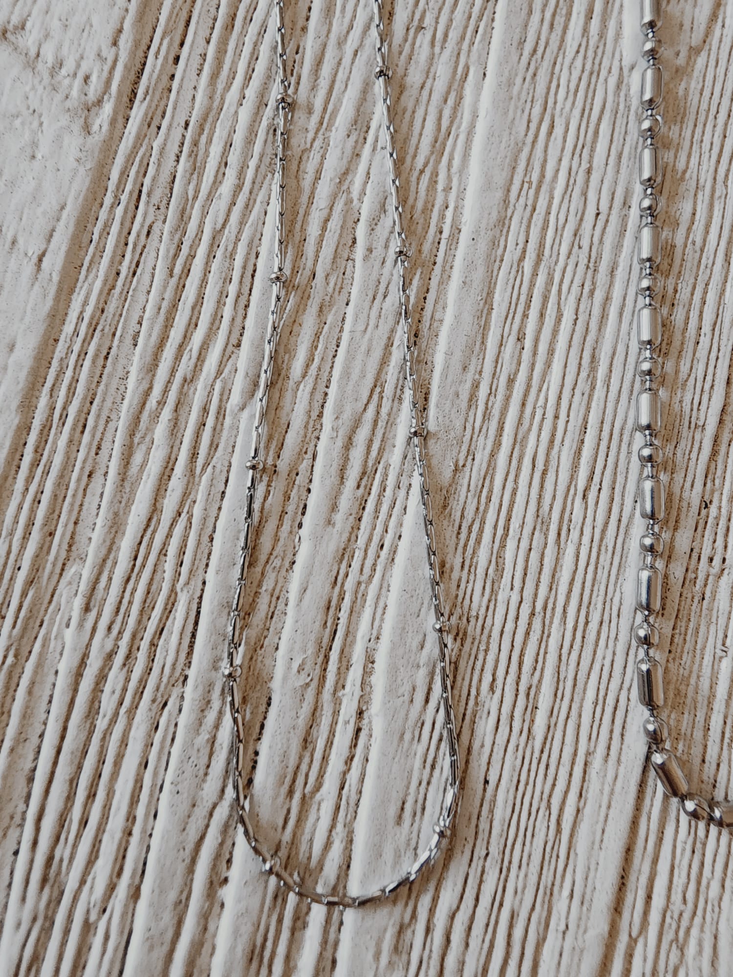 Silver Delicate Chains, Delicate dots and lines chain, Simple Silver Chain, Rope chain, Silver Chain, 18k Gold Plated Chain, Create your own Necklace, Customs Necklace, Personalized Necklace, Silver color rope chain stainless steel necklace, Twisted Necklace, Twisted Chain