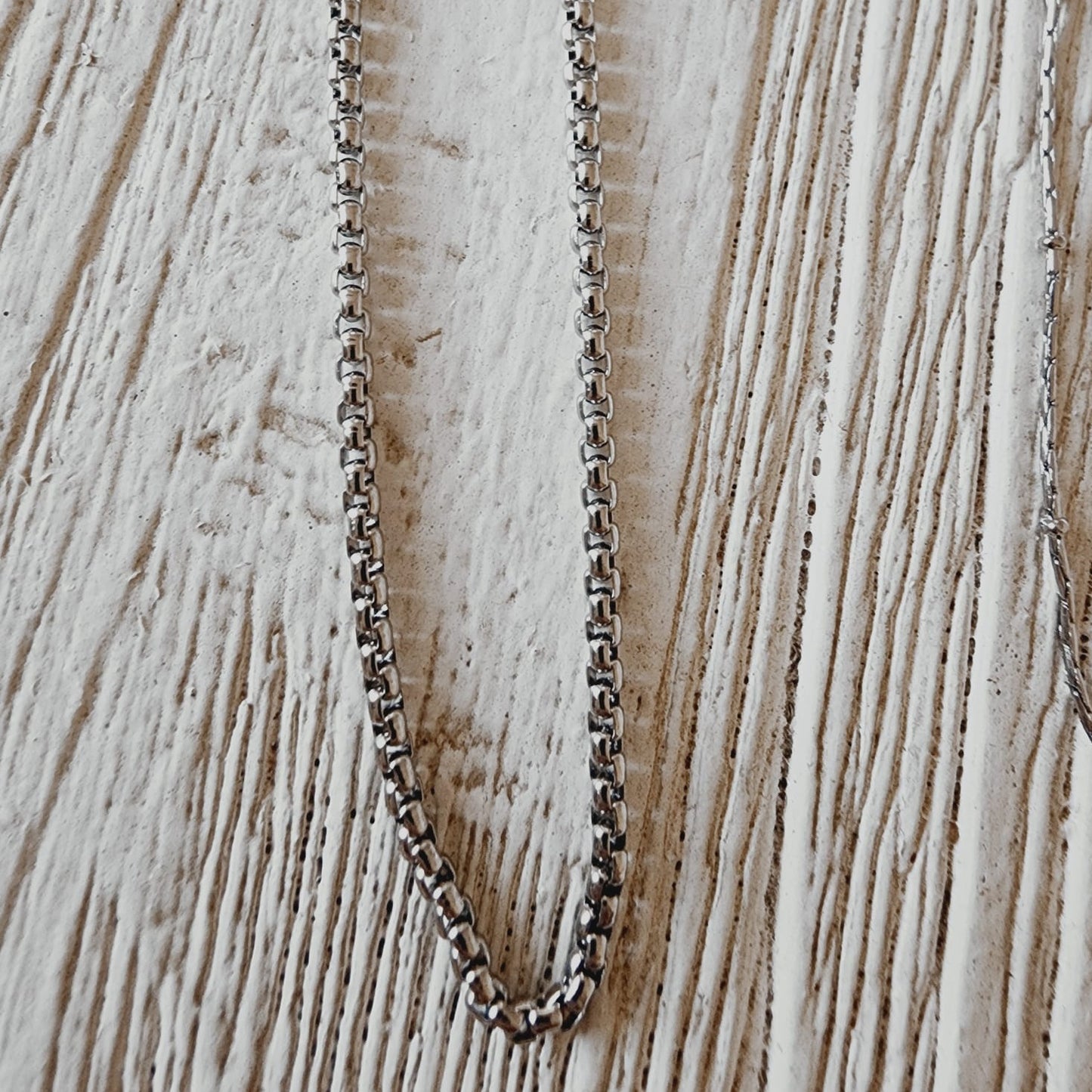 Box chain, Silver Chain, 18k Gold Plated Chain, Create your own Necklace, Customs Necklace, Personalized Necklace
