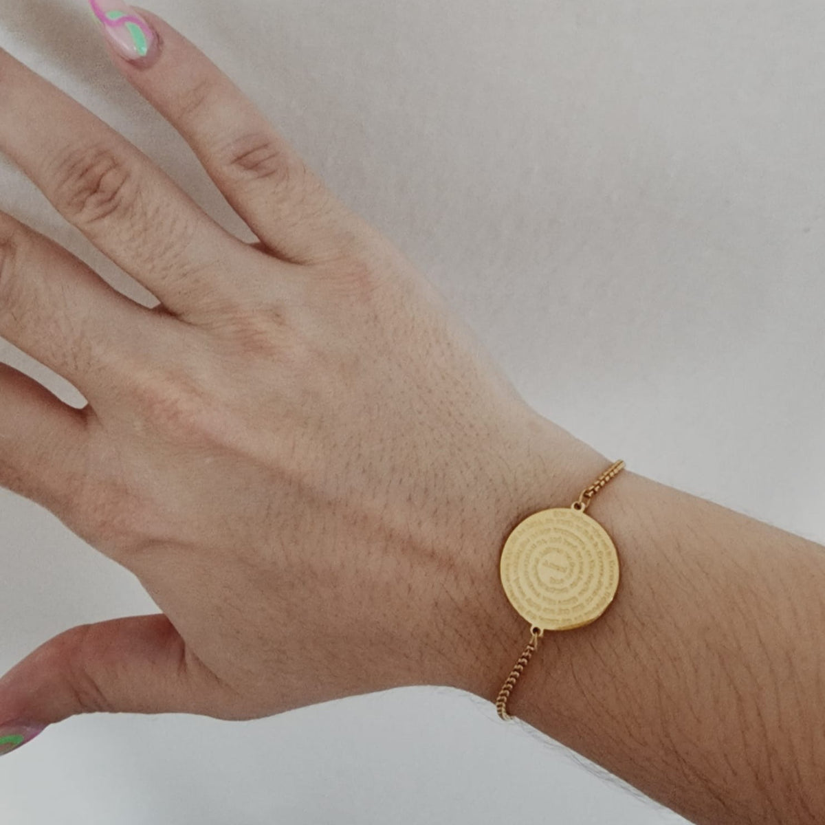 Padre Nuestro Bracelet, Padre Nuestro Prayer Bracelet, Religious Bracelet, Silver Padre Nuestro Bracelet, Gold Religious Bracelet, Religious Gift, Christian Gift, Devoted Woman Gift Minimalist Jewelry, Our Father Prayer Bracelet, Lords Prayer Bracelet