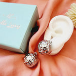 Bold Tear Drop earrings, silver earrings, hypoallergenic earrings, teardrop maxi studs, 18k gold plated earrings, Waterproof earrings, Silver and gold earrings, Durable earrings, Elegant earrings, Timeless design, aesthetic earrings, timeless earrings, Stylish jewelry, stylish earrings, Versatile jewelry, Bold Earrings