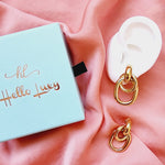 Vintage long lasting earrings, Gold vintage waterproof earrings, geometric earrings, vintage polish medium earrings, Vintage gold earrings, classy earrings, vintage golden studs, geometric circle earrings, golden chunky earrings, Dainty chunky earrings, hypoallergenic earrings, Golden everyday studs, 18k gold plated earrings, Waterproof earrings, gold rounded earrings, Durable earrings, Elegant earrings, Timeless design, aesthetic earrings, timeless earrings, Bold Earrings, chunky earrings