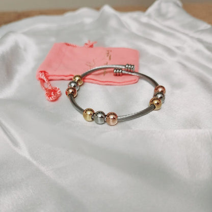 Two Tone Bracelets, Vintage two tone bracelets, Two tone Bangles, Solid Gold Bangles, Solid Silver Bangle, Textured bangles, classy two tone bangles, 18k waterproof bangles, 18k gold waterproof bangles, long lasting bracelets, long lasting vintage jewelry, christmas gift for her, timeless bracelets, timeless waterproof