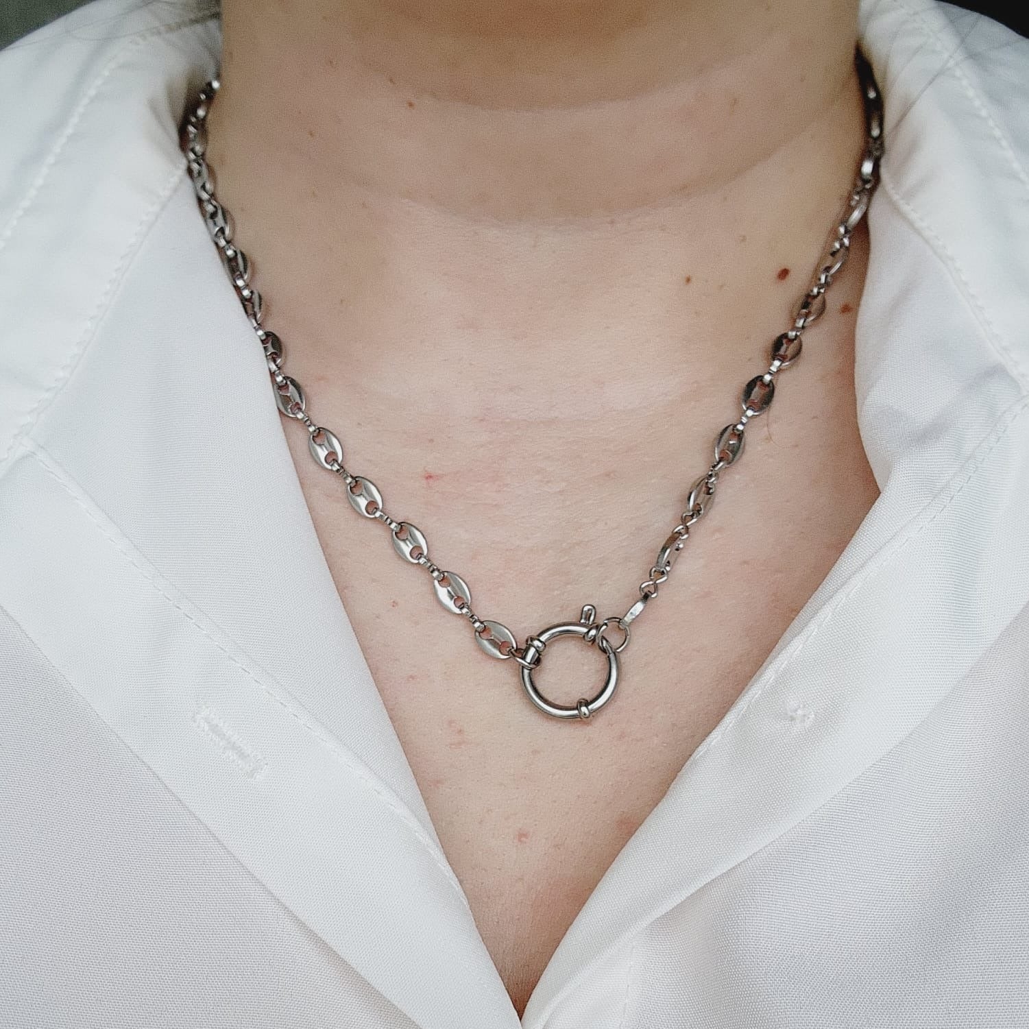 Pignose necklace, pignose silver necklace, pignose gold necklace, coffee bean necklace, coffee bean silver necklace, coffee bean gold necklace, Wife Necklace cadenas de Enchape en oro, joyeria de enchape en oro, gucci dupe necklace, gucci silver necklace, gucci gold necklace